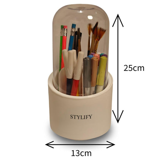 360° Rotating Versatile Stationery Organizer Box – Ideal for Study & Office Table