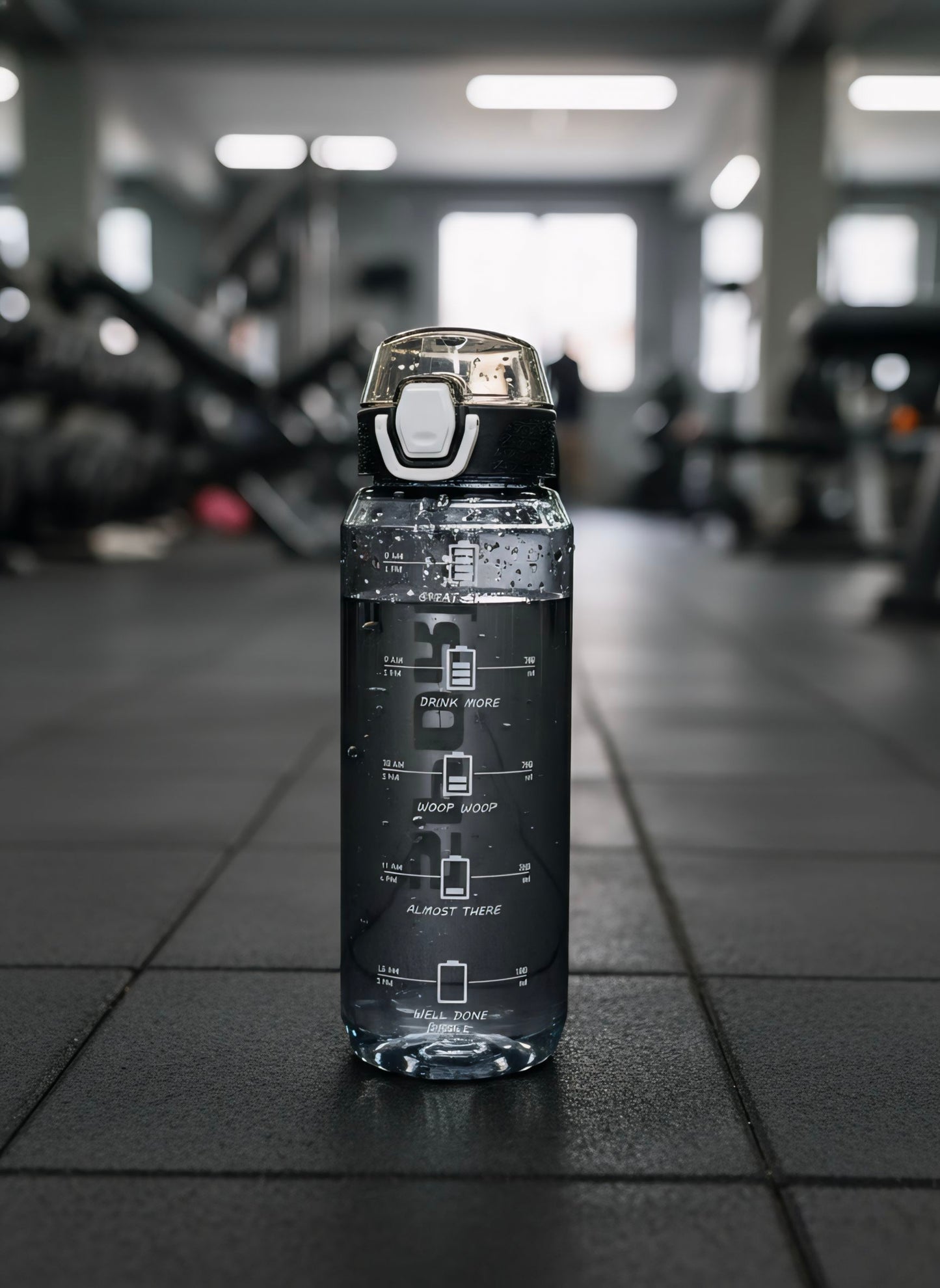 Premium 1000ml Sports Water Bottle for Gym & Outdoor Use | Leak-Proof BPA Free Bottle with Motivational Time Marker