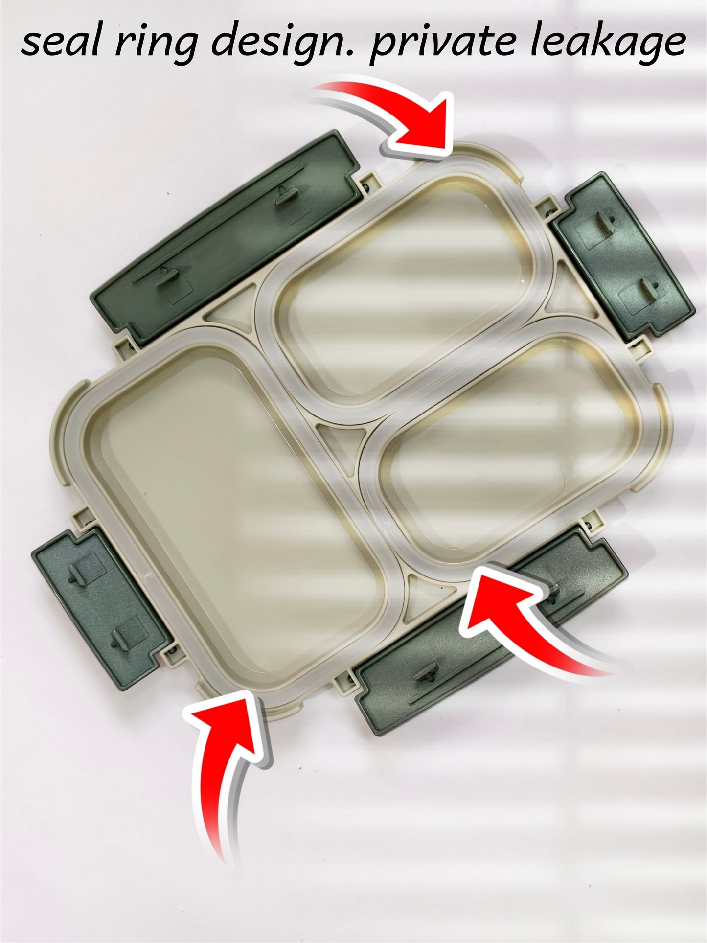 Super Mom 3-Partition Stainless Steel Leak-Proof Lunch Box (304 Grade, Double Wall Insulated, 1200ml)