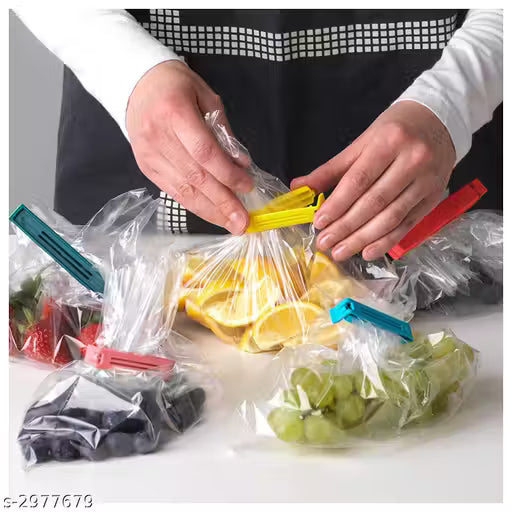 18 Pcs Pouch Sealer Clip Set – Reusable Food Bag Sealing Clips for Kitchen Storage (Big, Medium & Small Sizes)