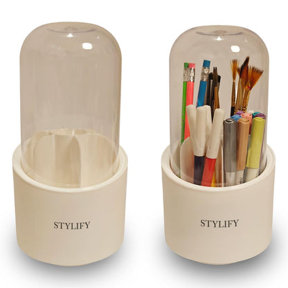 360° Rotating Versatile Stationery Organizer Box – Ideal for Study & Office Table