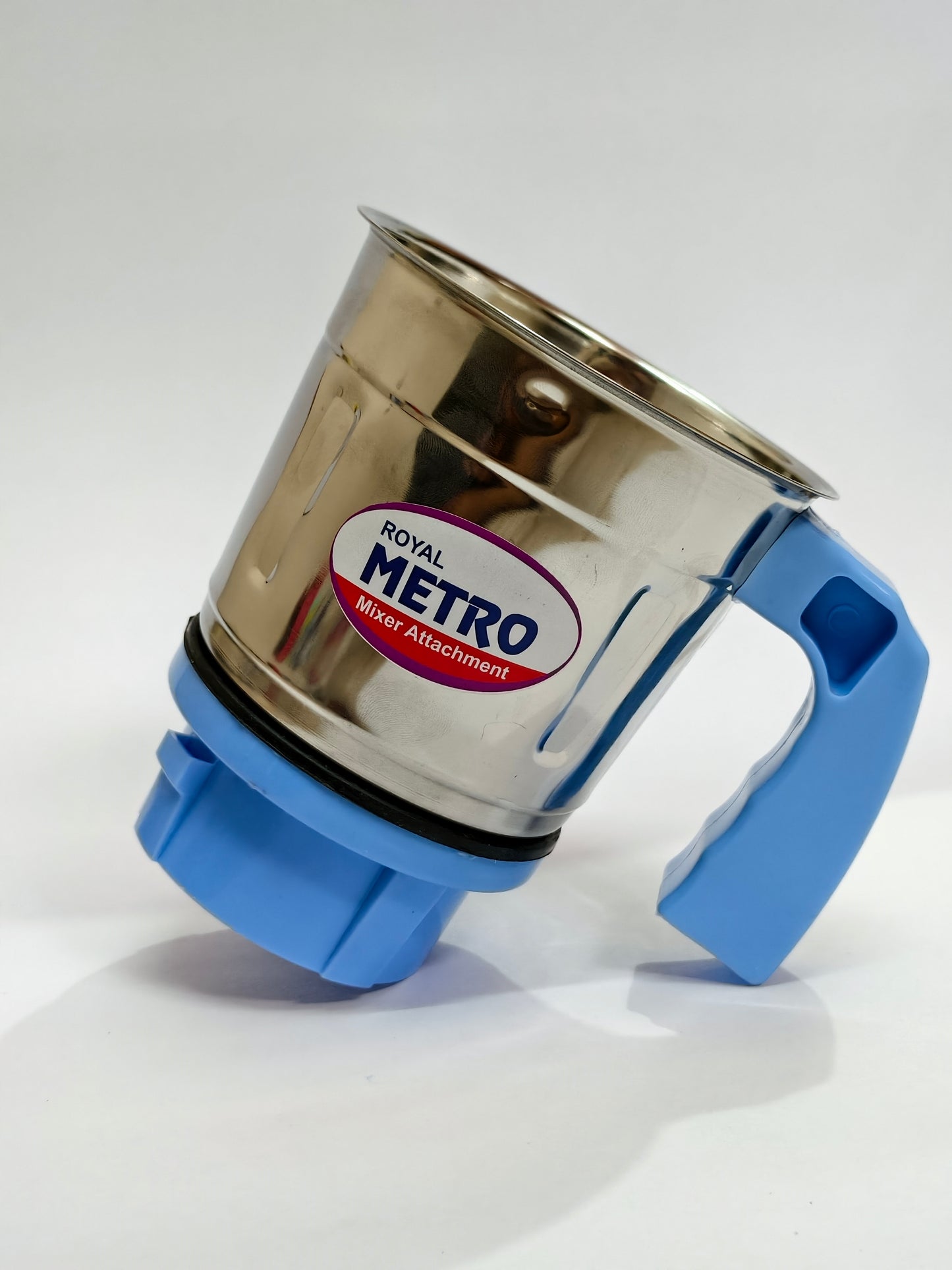 Royal Metro Mixer Jar Attachment – Durable Stainless Steel with Handle & Lid
