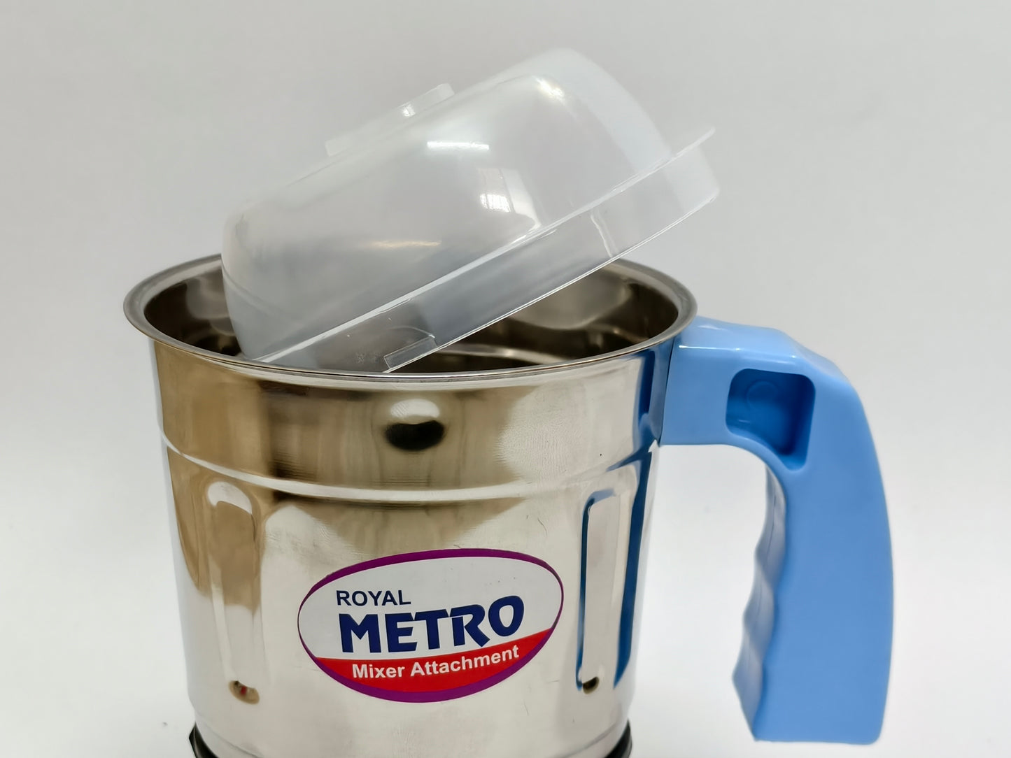 Royal Metro Mixer Jar Attachment – Durable Stainless Steel with Handle & Lid
