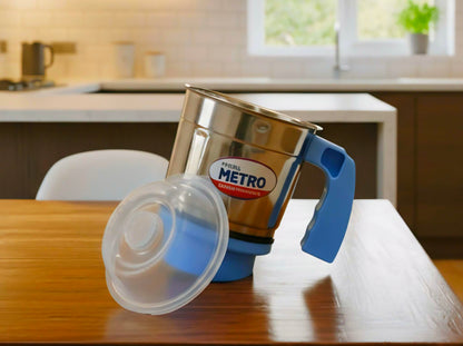 Royal Metro Mixer Jar Attachment – Durable Stainless Steel with Handle & Lid