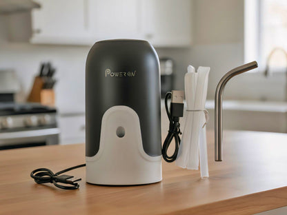 Power On JAL-2 Automatic Water Can Dispenser – Rechargeable Electric Water Pump with LED Light & Type-C Cable