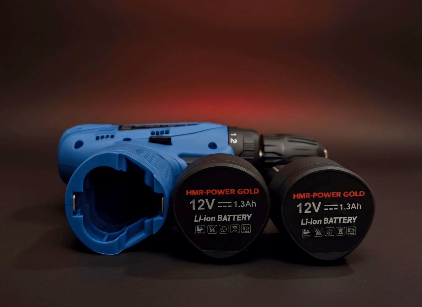 Drill Machine ,Rechargeable Drill  HMR-POWER GOLD Cordless Drill Kit Set HPR-12AT | 12V Li-ion Battery | Professional Electric Screwdriver & Drill Machine for Home and Workshop