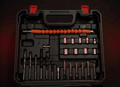 Drill Machine ,Rechargeable Drill  HMR-POWER GOLD Cordless Drill Kit Set HPR-12AT | 12V Li-ion Battery | Professional Electric Screwdriver & Drill Machine for Home and Workshop