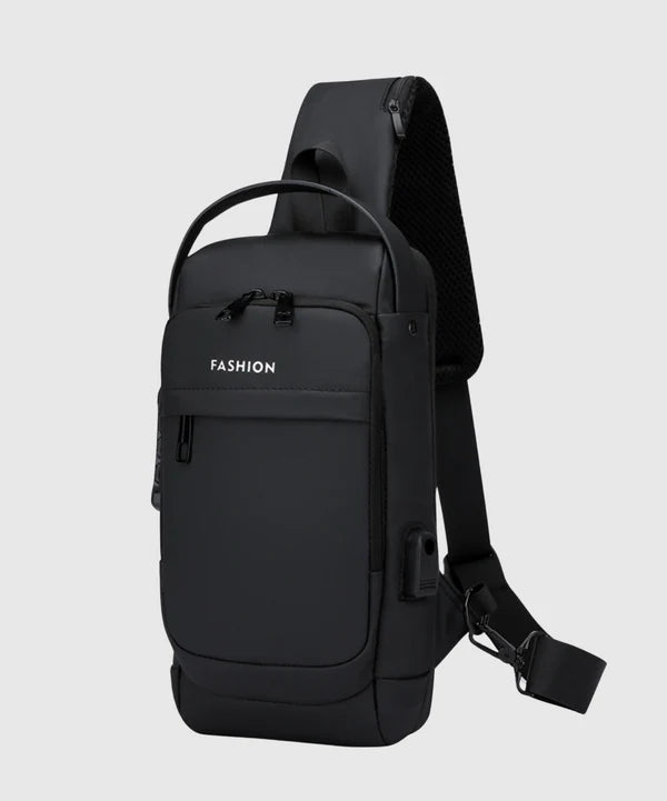 Anti-Theft Crossbody Sling Bag with USB Charging Port | Waterproof Casual Shoulder Backpack for Travel, Work & Daily Use