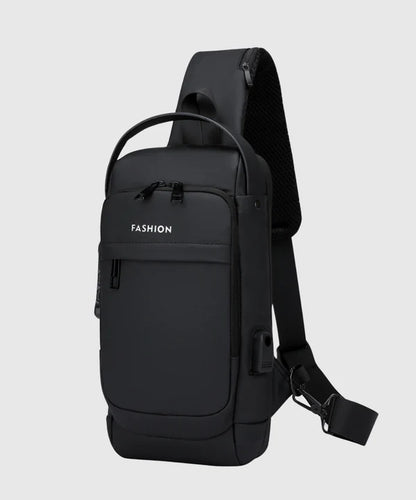 Anti-Theft Crossbody Sling Bag with USB Charging Port | Waterproof Casual Shoulder Backpack for Travel, Work & Daily Use