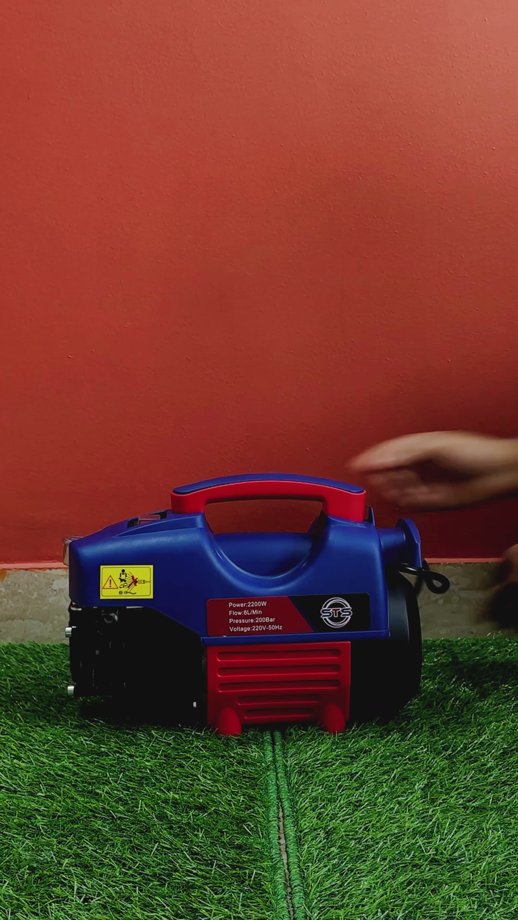 Vehicle Cleaning , STS 2200W Professional High Performance Pressure Washer – 200 Bar Power Jet Cleaner for Car, Bike & Home Cleaning